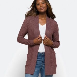 Bobeau | Jemmy Brushed Open Pocket Cardigan